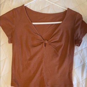 Cute Cropped Pink Shirt